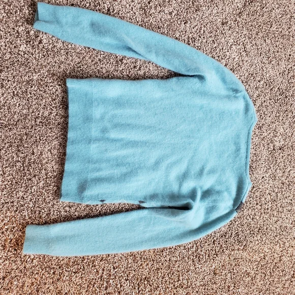 Apt. 9 V-Neck Sweater - Light Blue and Dark Gray Argyle - Picture 5 of 5